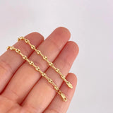 GC Anklet 3.2g / 9 1/2 in / 3.8mm Yellow Gold 18K