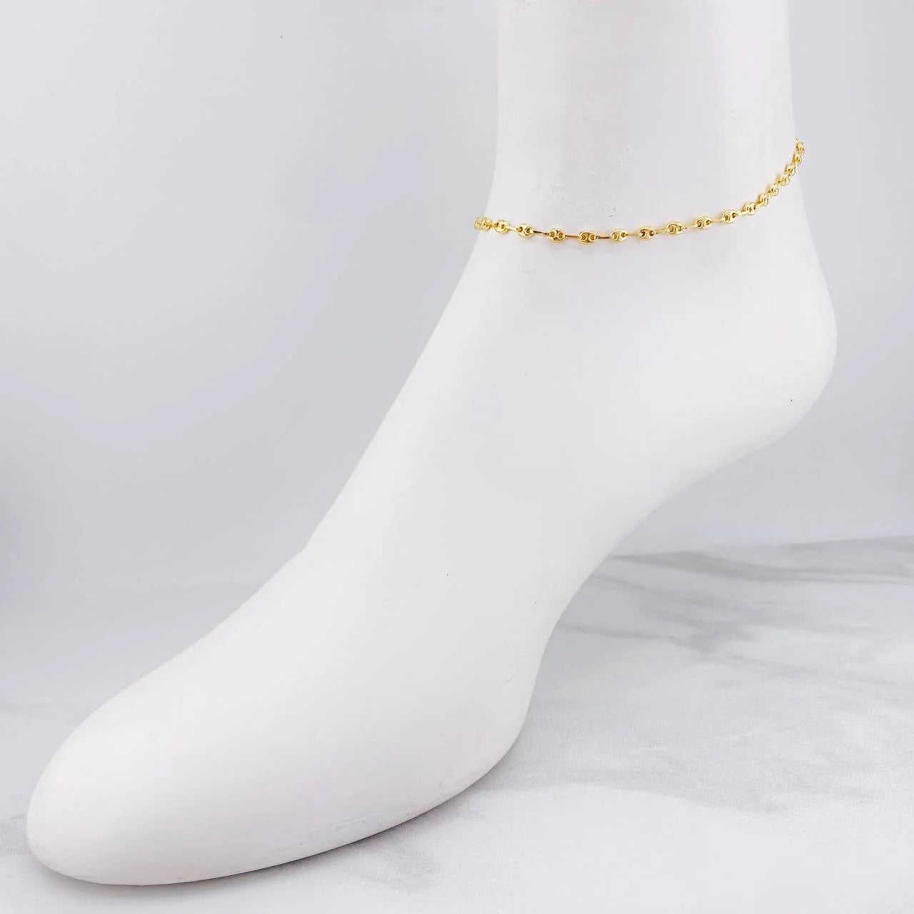 Tobillera GC 3.4g / 9 3/4 in / 3.5mm Oro Amarillo 18K