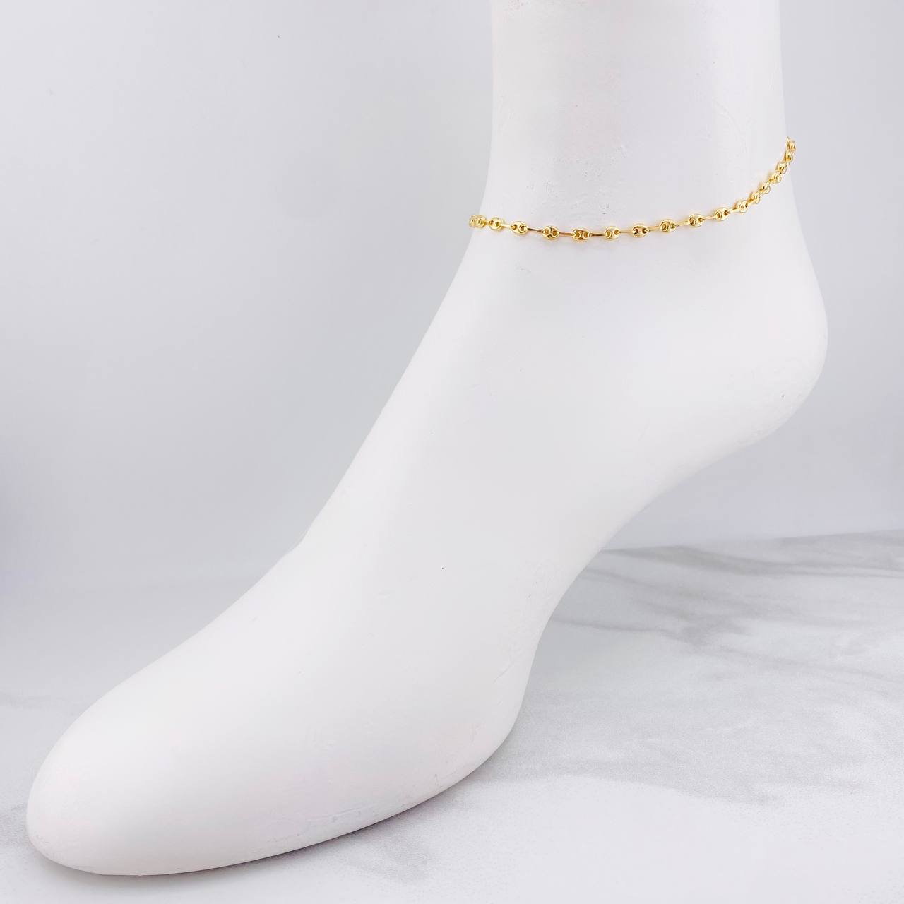 Anklet GC 2.6g / 9 3/4 in / 3.2mm Yellow Gold 18K