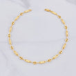 Tobillera Rustica Barril GC 3.35g / 10 in / 4.1mm Oro Amarillo 18K