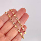 Anklet GC 3.5g / 10 in / 4.2mm Three Golds 18K