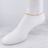 Anklet GC 3.5g / 10 in / 4.2mm Three Golds 18K
