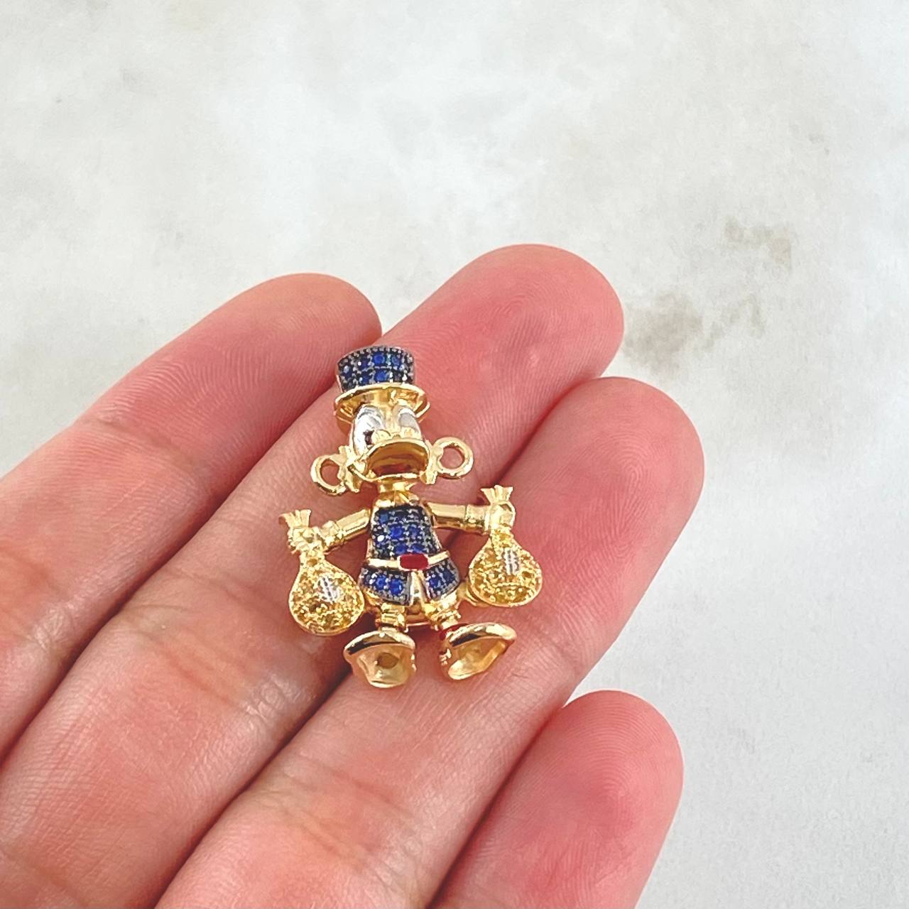 Charm Duck Money Bag 5.7gr / 2.5cm / 18K Gold