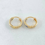 Hoop Earrings Track 0.85gr / 1cm / 18K Gold ©
