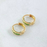 Hoop Earrings Track 0.8gr / 1cm / 18K Gold *