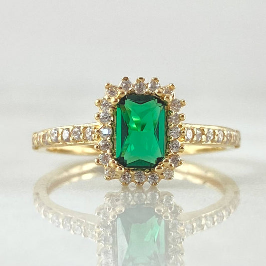 Marquise Halo Ring 3.85gr / T8 3/4 / Yellow Gold 18K *
