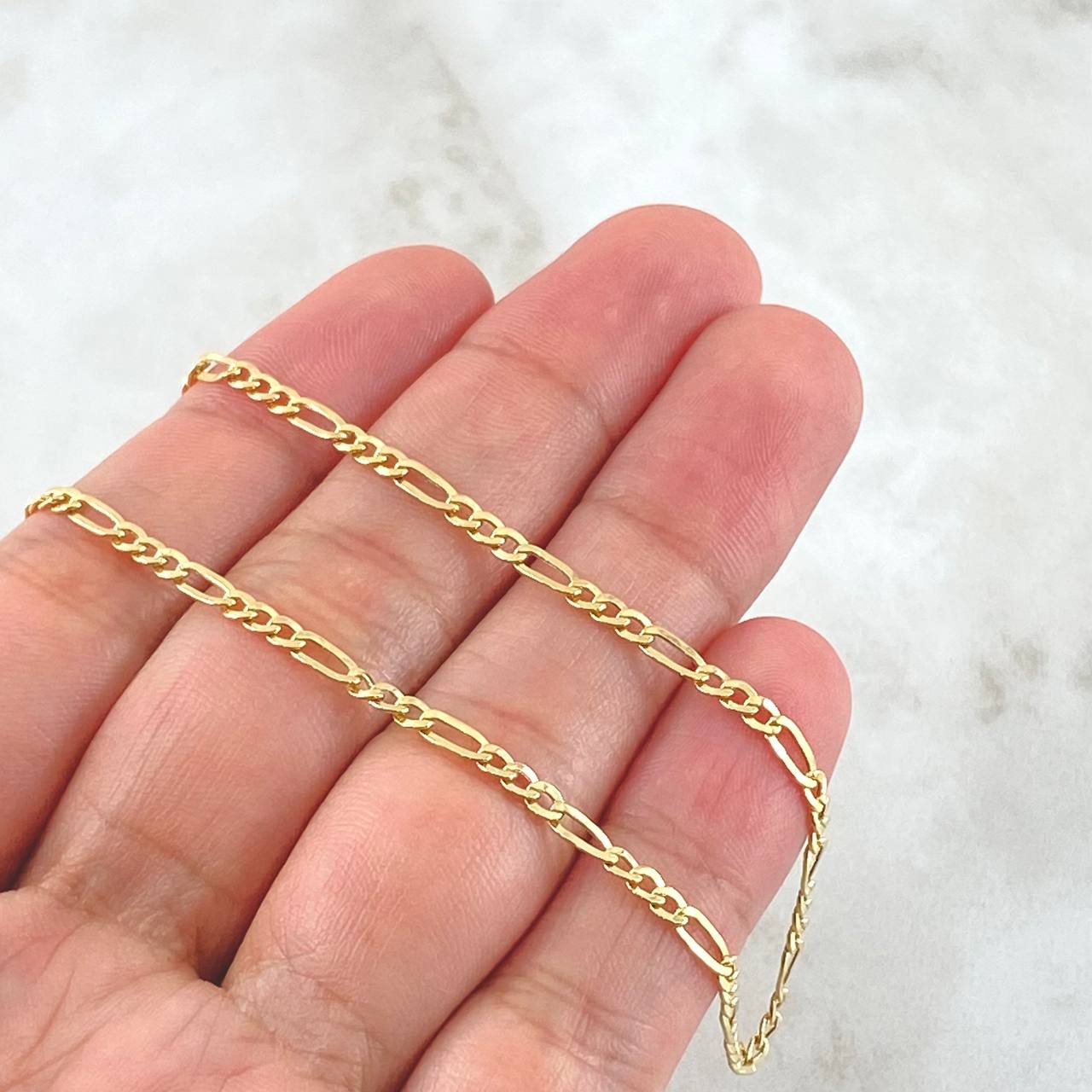 Figaro Chain 2.9gr / 19.7in / +1 18K Gold ©