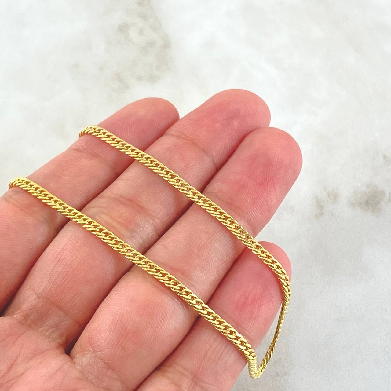 Cuban Links Reticulated 4.2gr / 19.7in / +3 18K Gold ©