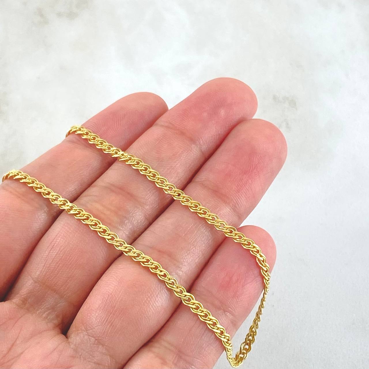 Cadena Garibaldi 3.35gr / 60cm / Oro Amarillo +3 18K ©