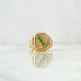 Anillo Sello Trinity 4.05gr / T9 / Oro Amarillo 18K ©