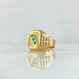 Anillo Sello Trinity 4.35gr / T11 1/2 / Oro Amarillo 18K ©