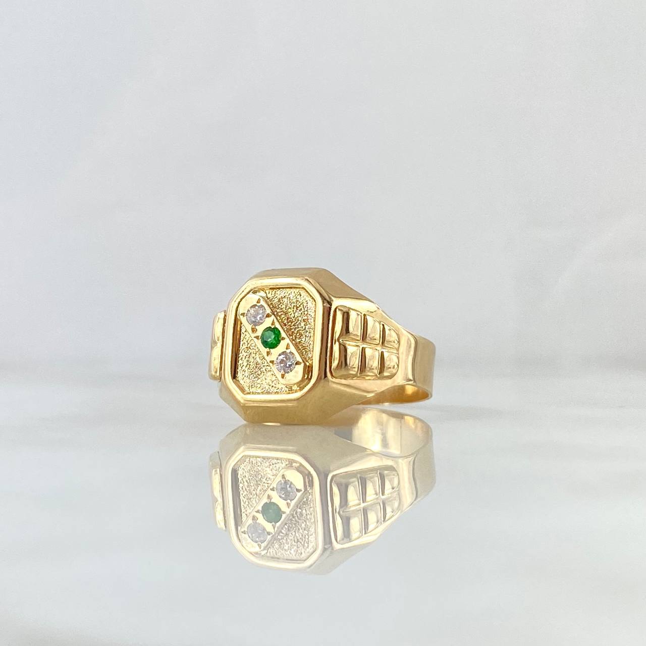 Anillo Sello Trinity 4.05gr / T10 1/4 / Oro Amarillo 18K *