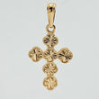 Clover Cross Pendant 4.45g / 1 1/2 in / Yellow Gold Nac.Esp 18K $