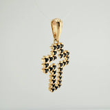 Dije Cruz Silueta 2.3gr / 1 1/4 in / Oro Amarillo 18K &