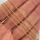 Cadena Lazo 1.25gr / 23 1/2 in / 1.2mm Oro Amarillo +3 18K $