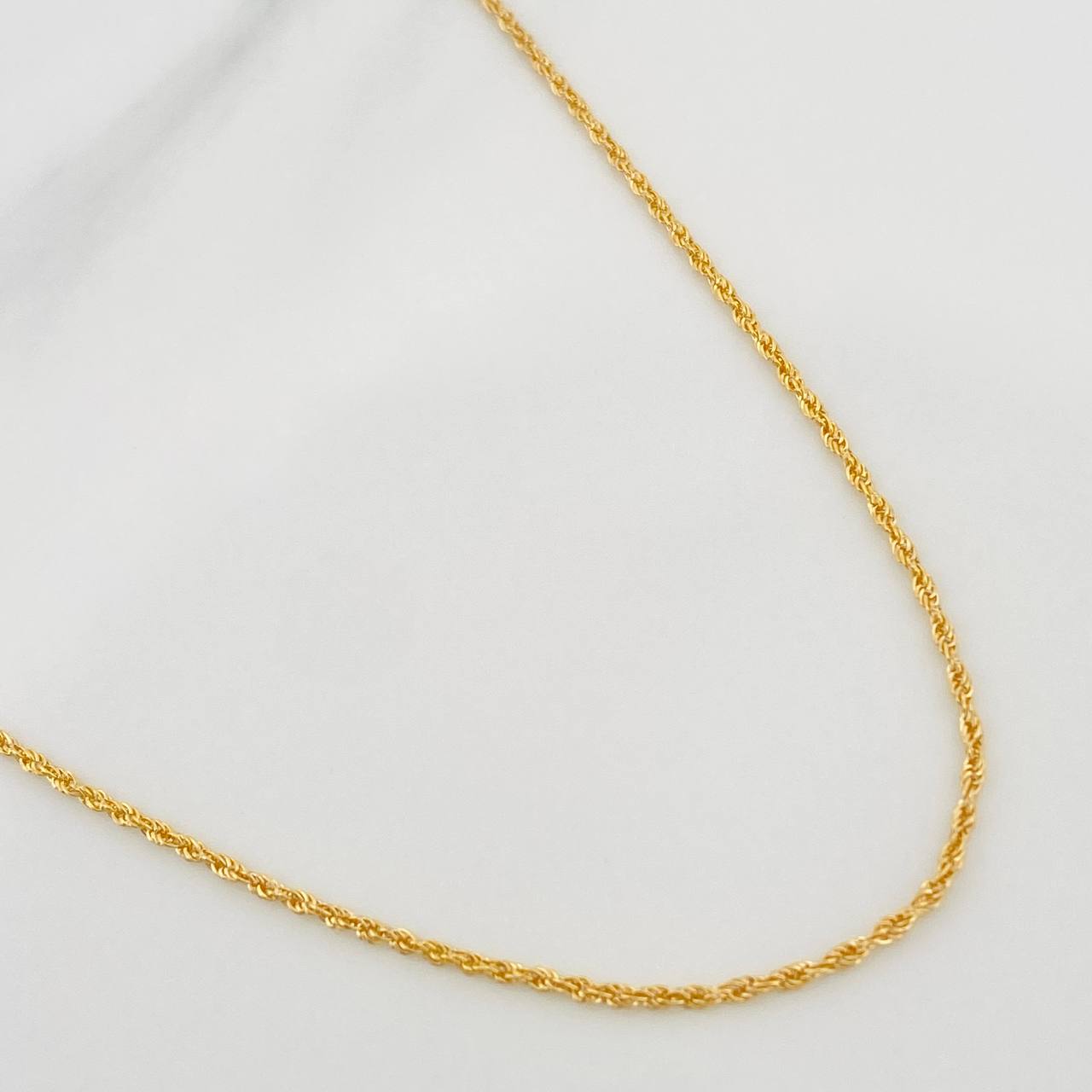 Cadena Lazo 1.25gr / 23 1/2 in / 1.2mm Oro Amarillo +3 18K $