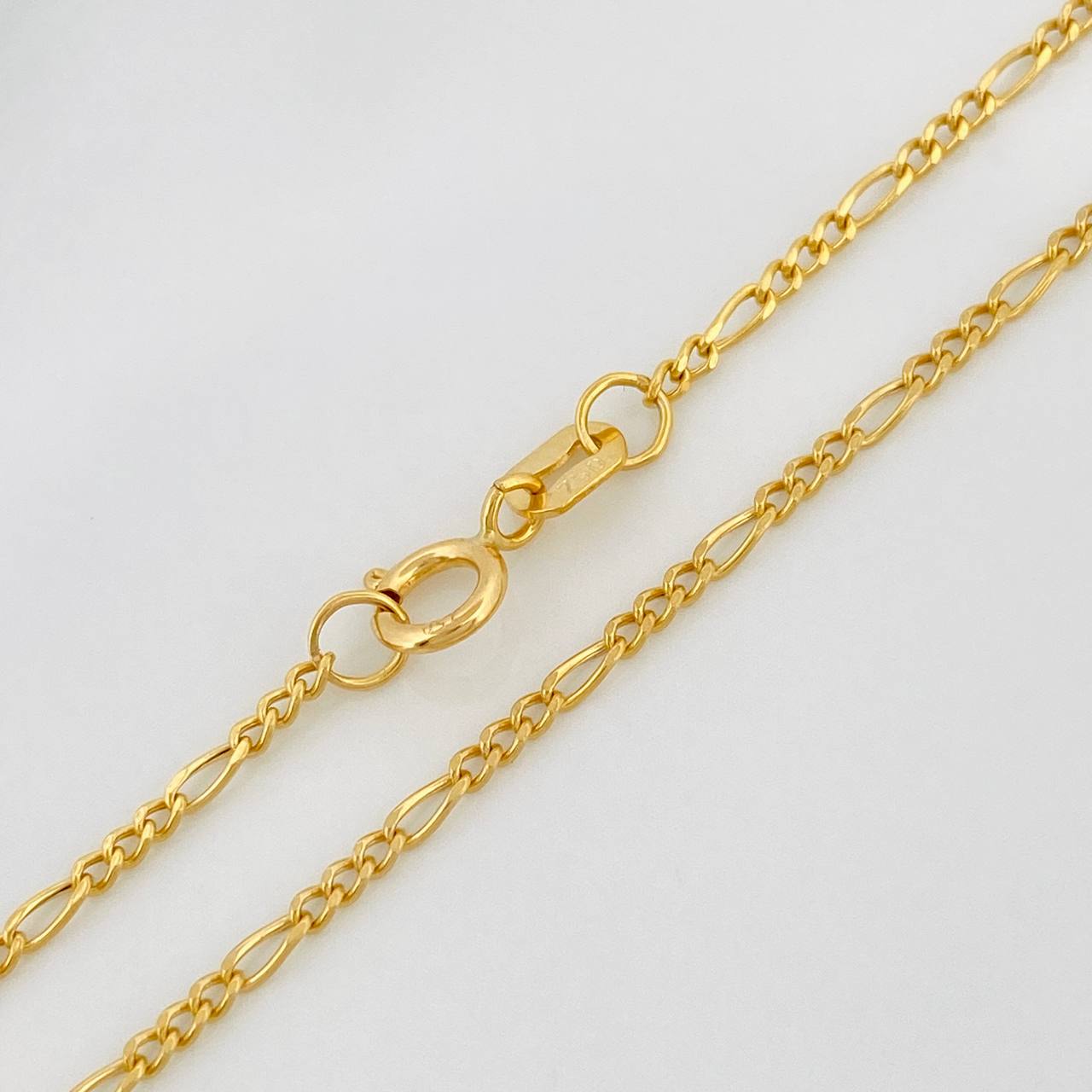Figaro Chain 1.85gr / 23 1/2 in / 1.15mm Yellow Gold +1 18K $