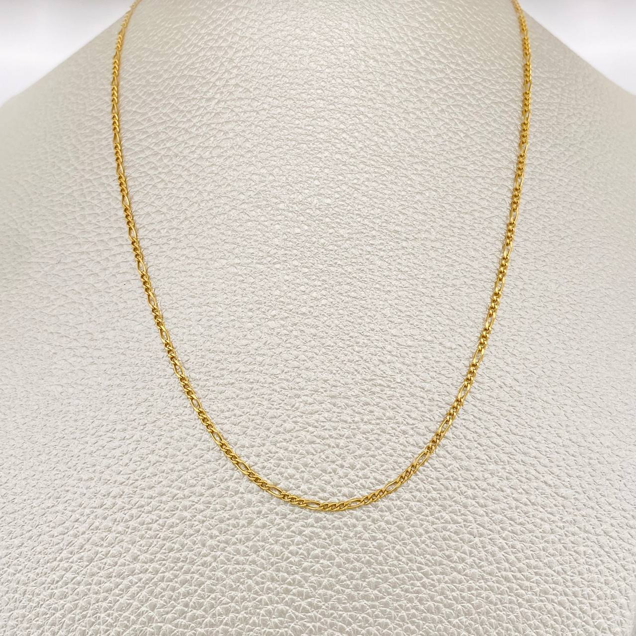 Figaro Chain 1.85gr / 23 1/2 in / 1.15mm Yellow Gold +1 18K $