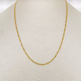 Figaro Chain 1.85gr / 23 1/2 in / 1.15mm Yellow Gold +1 18K $