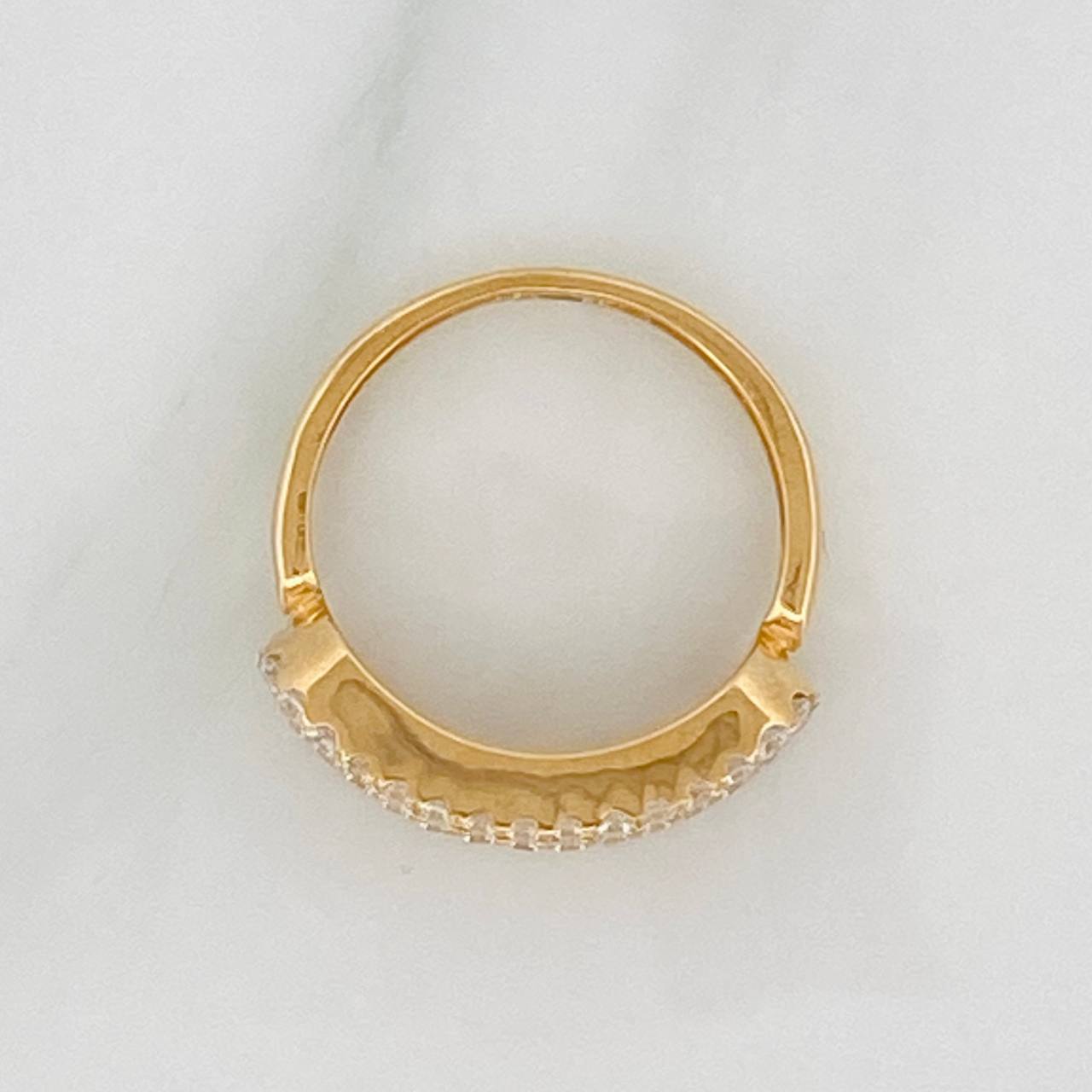 Anillo Msk 3.4gr / T7 1/2 / Oro Amarillo 18K &