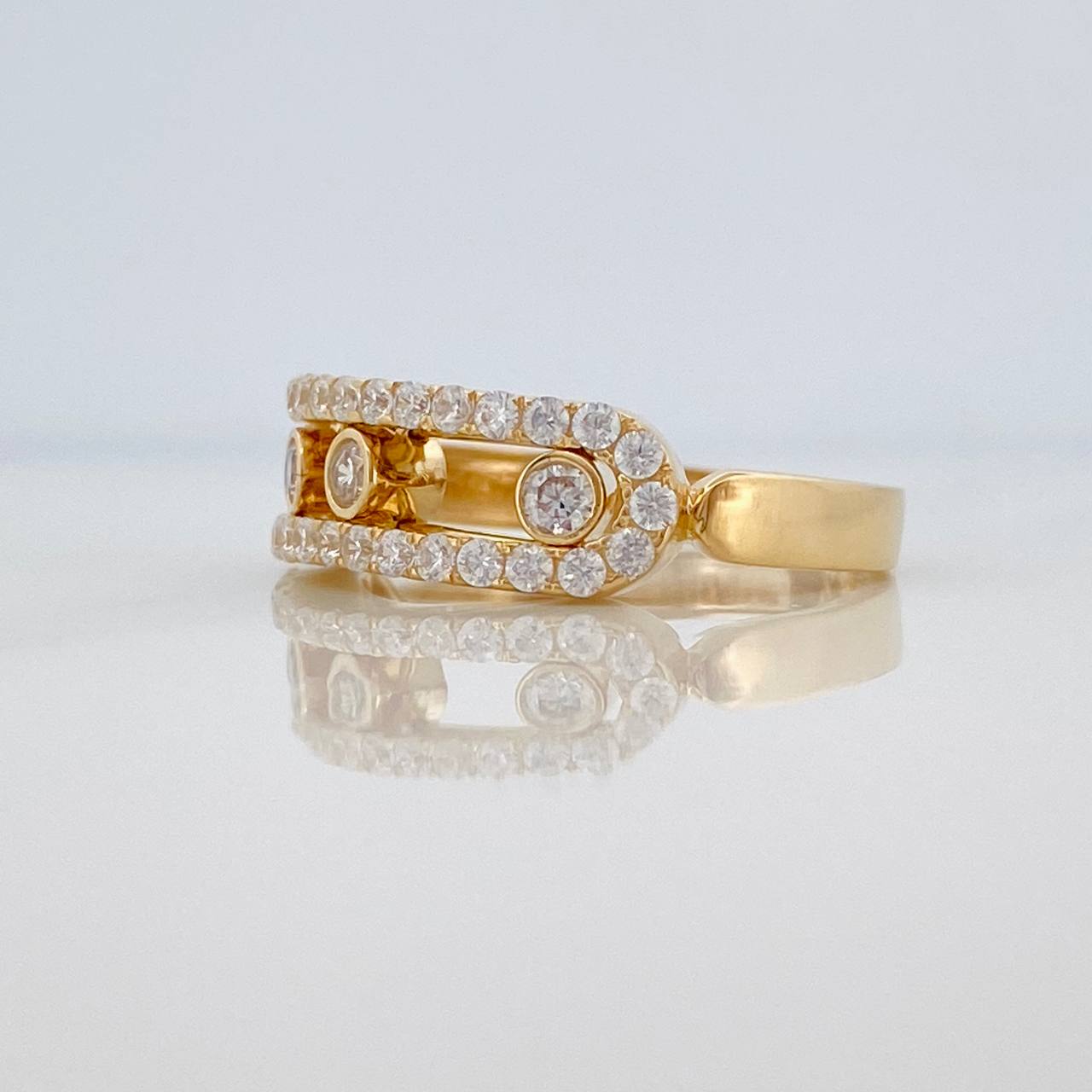Anillo Msk 3.4gr / T7 1/2 / Oro Amarillo 18K &