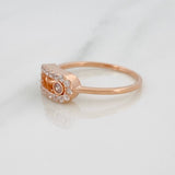 Anillo Msk 2.2gr / T6 / Oro Rosa 18K &