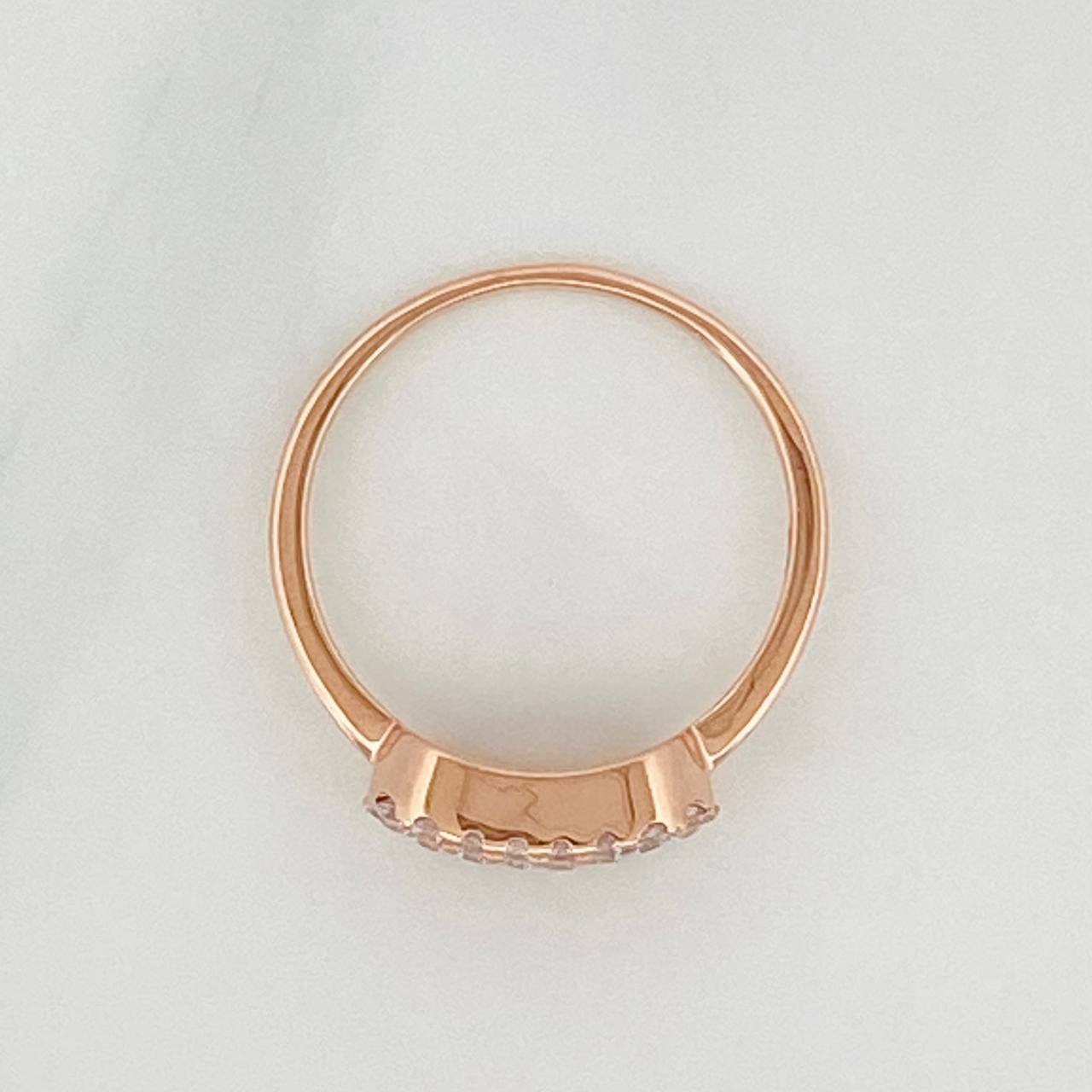 Anillo Msk 2.2gr / T6 / Oro Rosa 18K &