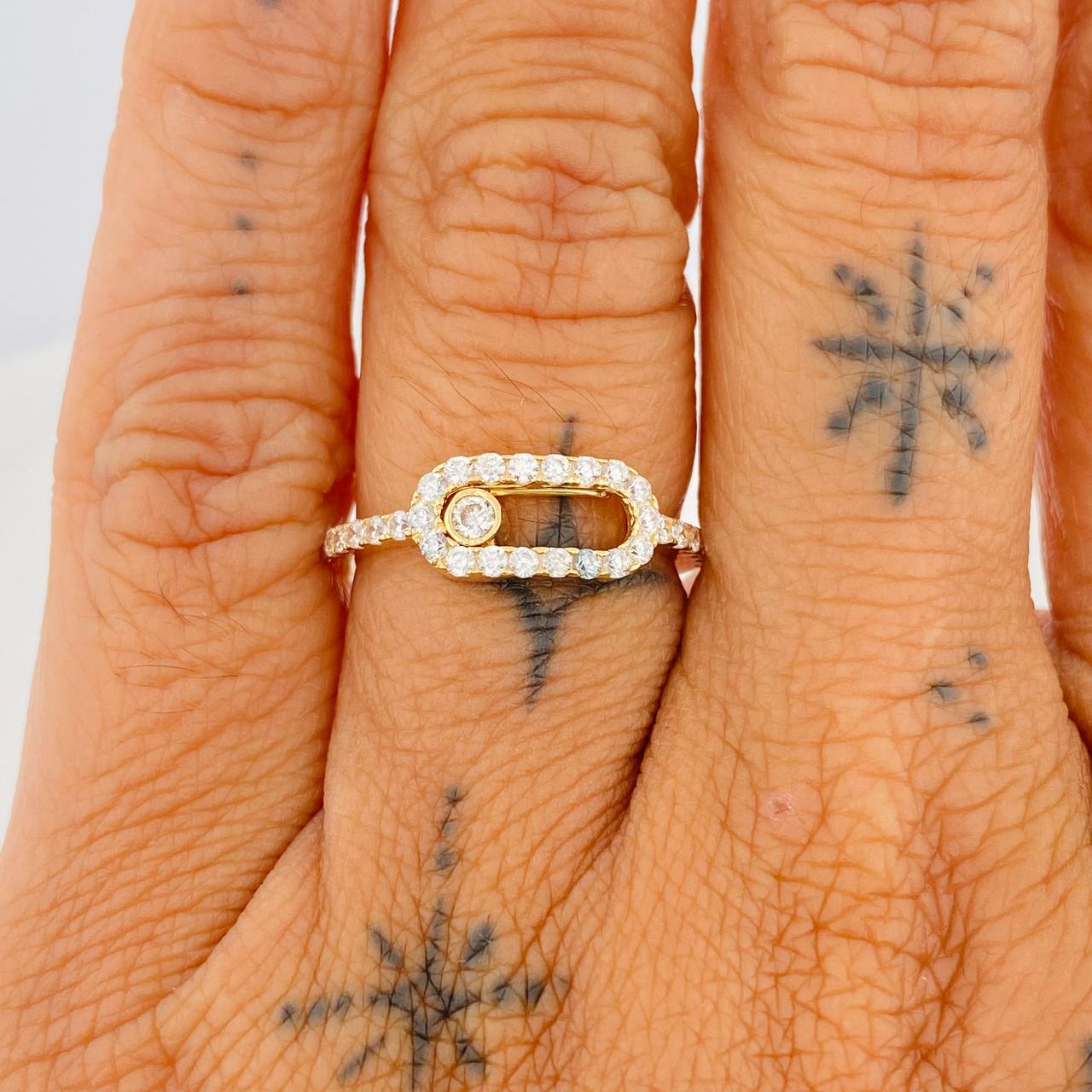 Anillo MSK 2.4gr / T7 / Oro Amarillo 18K %