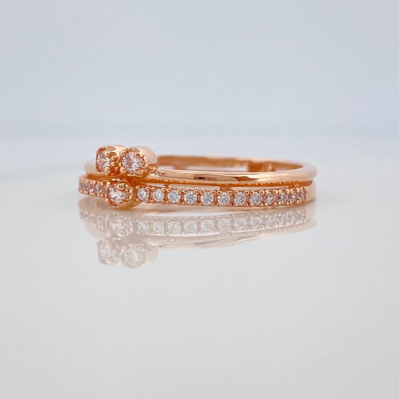 Anillo Trinidad 1.7gr / T6 / Oro Rosa 18K %