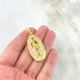Dije Virgen Guadalupe 9.7gr / 4.5cm / Circones Blancos Fucsias Oro Amarillo