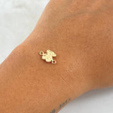 Charm Bear TS 0.4gr / 1.3cm / Textured 18K Yellow Gold