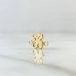 Charm Bear TS 0.4gr / 1.3cm / Textured 18K Yellow Gold