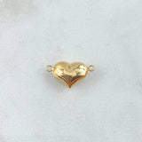 Charm Heart 0.8gr / 1cm-1.8cm / 18K Yellow Gold Stamped ©
