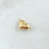 Charm Heart 0.8gr / 0.7in / Die-cut 18K Gold ©