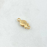 Herraje Pez 0.3gr / 1.4cm / Plano Oro Amarillo 18K
