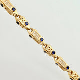 Rustic Chain with Three-Dimensional Cylinders 54.1gr / 25 1/2 in / 4mm Yellow Gold Nac.Esp. 18K ©