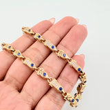 Rustic Chain with Three-Dimensional Cylinders 54.1gr / 25 1/2 in / 4mm Yellow Gold Nac.Esp. 18K ©