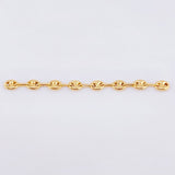 Herraje Retazo GC 8 Eslabones 0.9gr / 2 1/4 in / 4.2mm Oro Amarillo 18K *