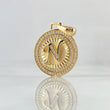 Dije Medalla Letra N 4.9g / 1 1/4 in Oro Amarillo 18K