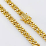 Cadena Cubana 12.15gr / 23 1/2 in / 6mm Oro Amarillo +1 18K *