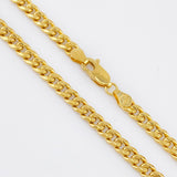 Cadena Cubana 11.15gr / 23 1/2in / 4.5mm Oro Amarillo +1 18K ©