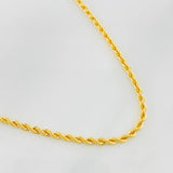Rope Chain 3.3g / 20 in / 2.17mm Yellow Gold 18K