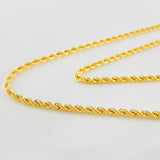 Rope Chain 2.75g / 18 in / 2.17mm Yellow Gold 18K