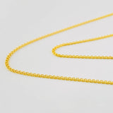 Cadena China 2.1g / 24 in / 0.87mm Oro Amarillo 18K