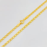 Flat Mariner Chain Volga 3.2g / 24 in / 2.75mm Yellow Gold 18K