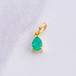Pendant Emerald Drop 30pts 0.45g / 1/2 in 18K Yellow Gold
