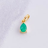 Pendant Emerald Drop 30pts 0.45g / 1/2 in 18K Yellow Gold