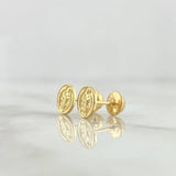 Stud Earrings San Benito 1.05gr / 0.7cm / Yellow Gold
