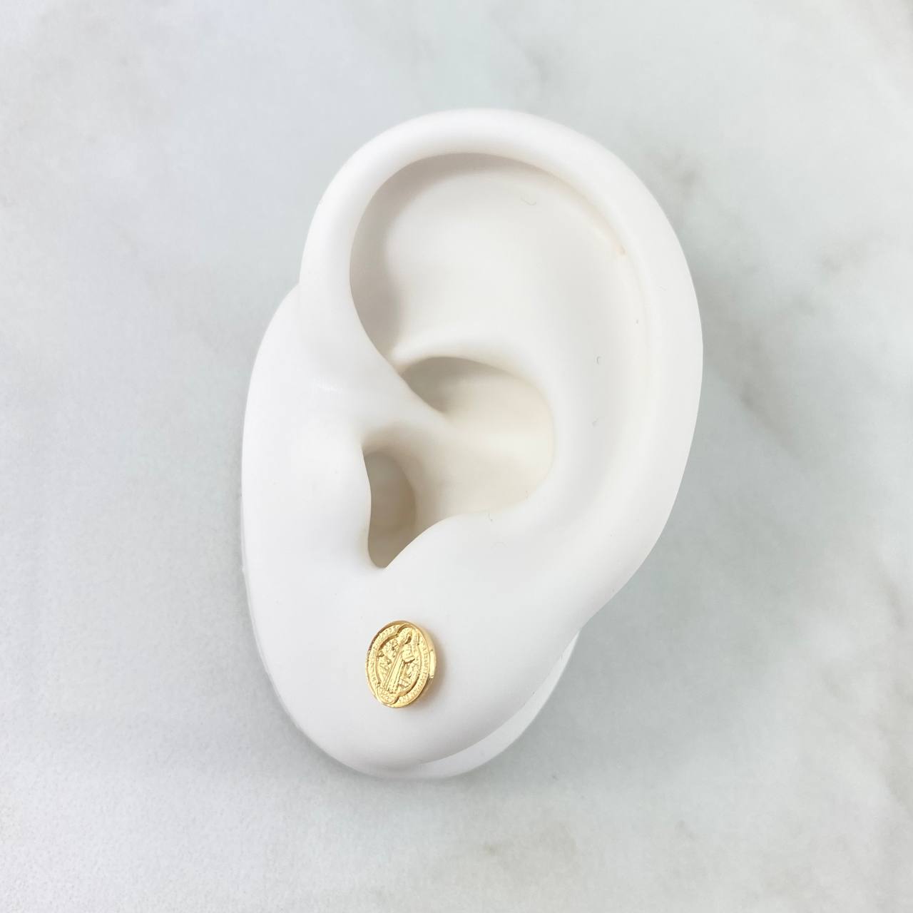 Stud Earrings San Benito 1.05gr / 0.7cm / Yellow Gold