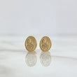 Stud Earrings Virgen Del Carmen 0.7gr / 0.8cm-Yellow Gold